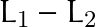 L_1 - L_2