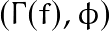 (\Gamma(f),\phi)