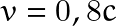v=0,8c