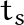 t_s