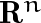 \mathbf{R}^n