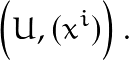 \[\left(U,(x^{i})\right).\]