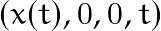 (x(t),0,0,t)