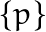 \{p\}