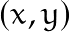 (x,y)